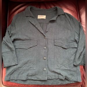 Eve Gravel blue green top